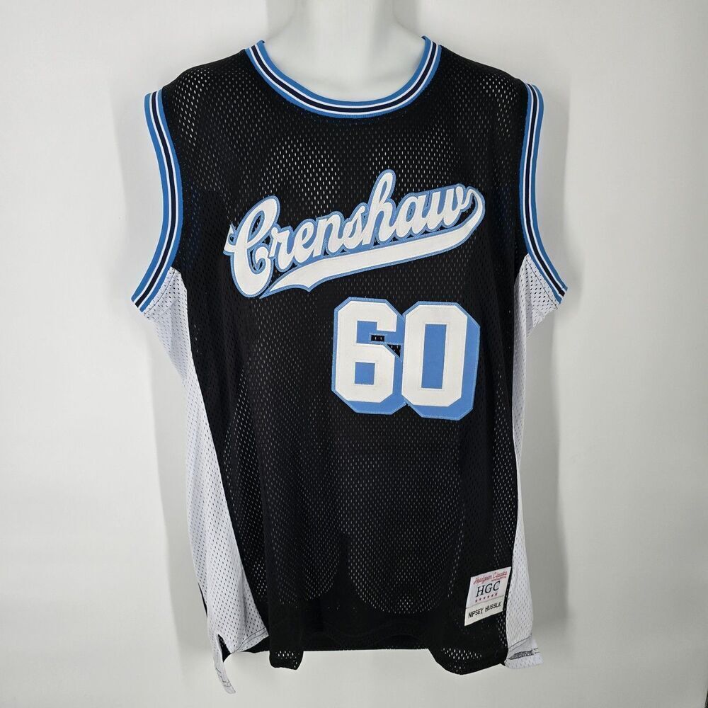 Headgear Classics Nostalgia Co. Jersey 3XL Nipsey Hussle Crenshaw 60 Basketball